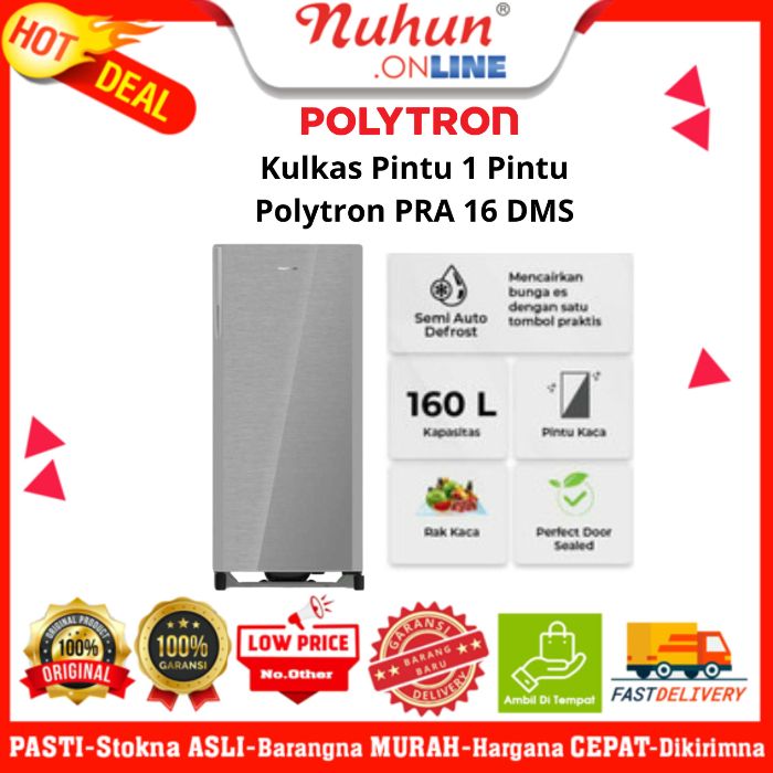 Polytron Kulkas 1 Pintu PRA 16 DMS