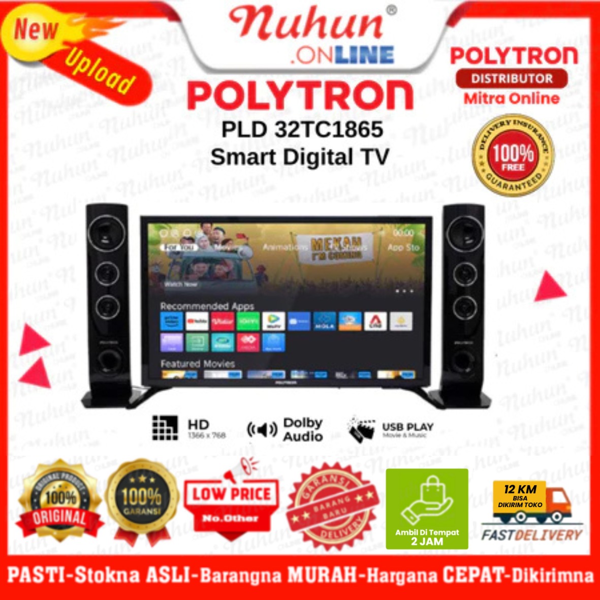 Polytron Smart Digital TV PLD 32TC1865