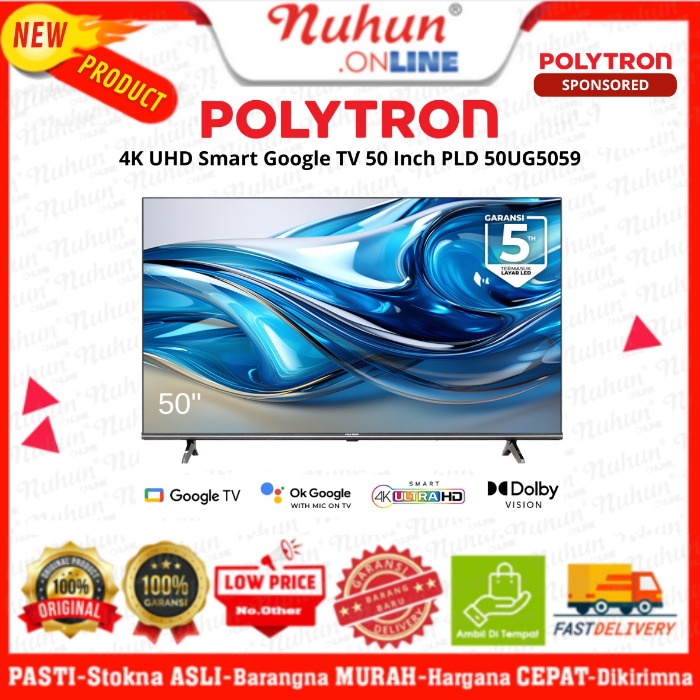 Polytron Smart Google TV 4K PLD 50U5059