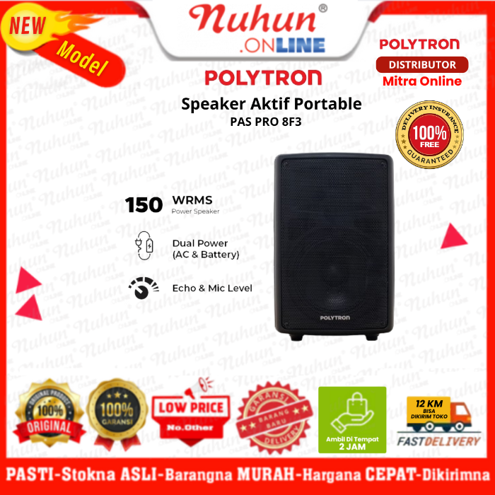 Polytron Speaker Aktif Portable PAS PRO 8F3