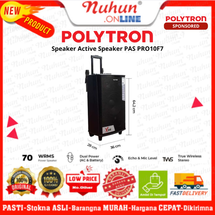 Polytron Speaker Aktif Portable PAS PRO10F7