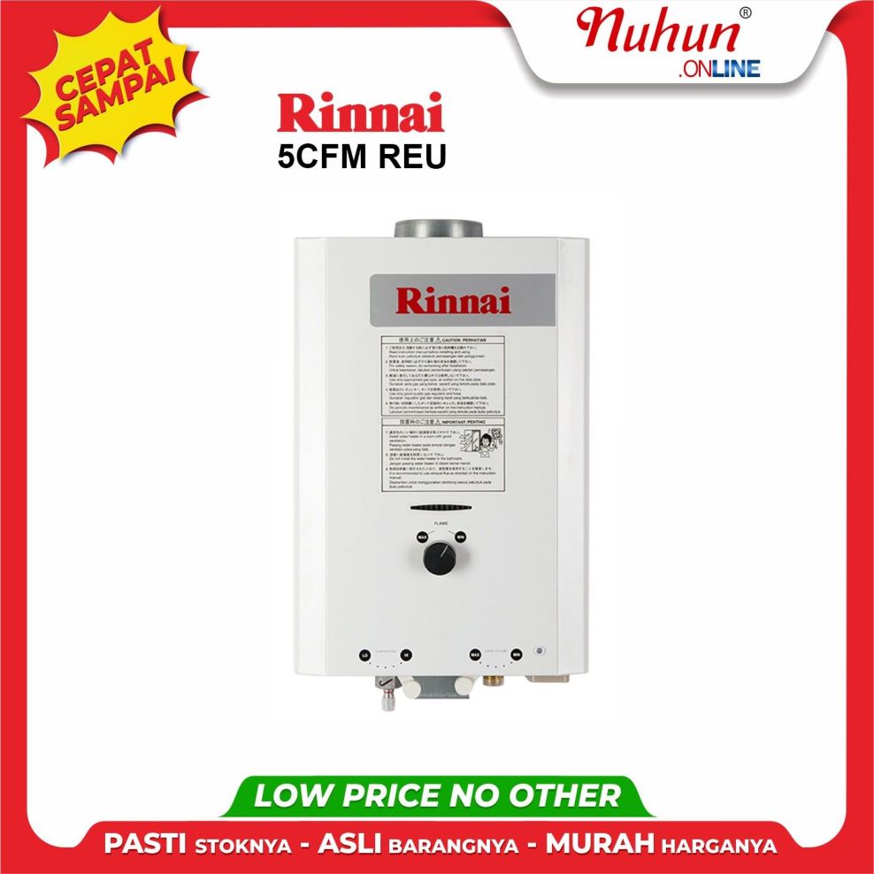 Rinnai Water Heater gas instant 5 Liter 5CFM REU