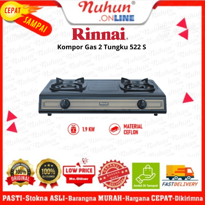 Rinnai Kompor 2 Tungku 522 S