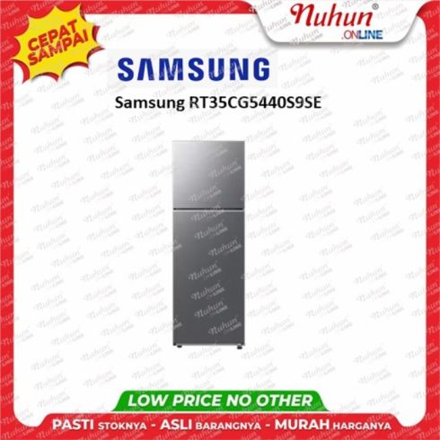 Samsung Kulkas 2 Pintu RT35 dengan Ungkep Compartment, 348L RT35CG5440S9SE