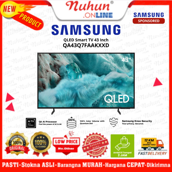 Samsung Smart TV 43 Inch Qled QA43Q7FAAKXXD