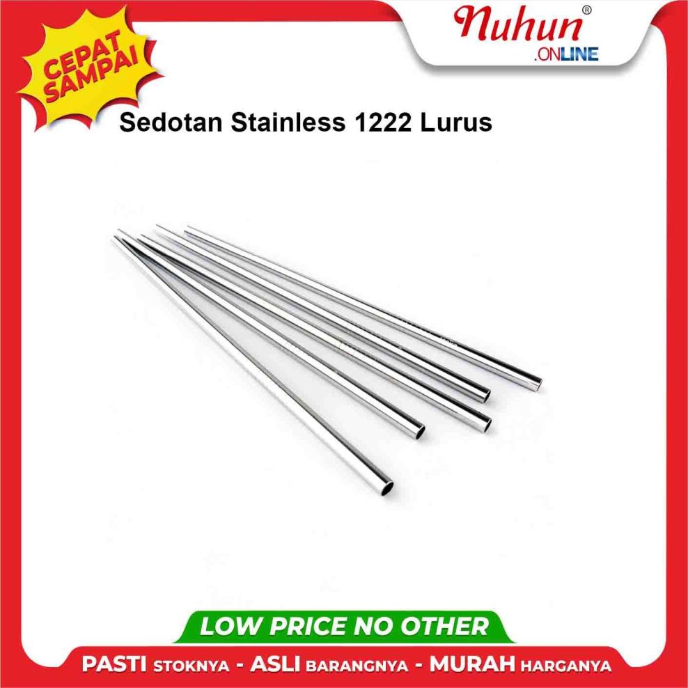 Sedotan Stainless 1222 Lurus
