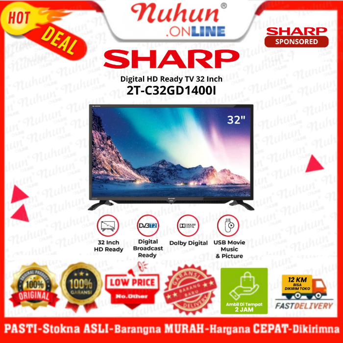 Sharp Digital TV 32 Inch 2T-C32GD1400I