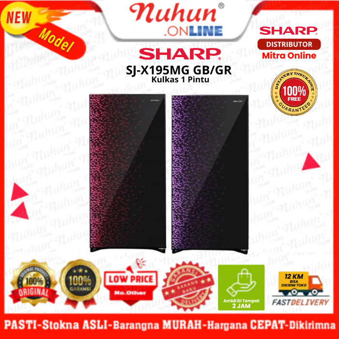 Sharp Kulkas 1 Pintu SJ-X195MG GB/GR