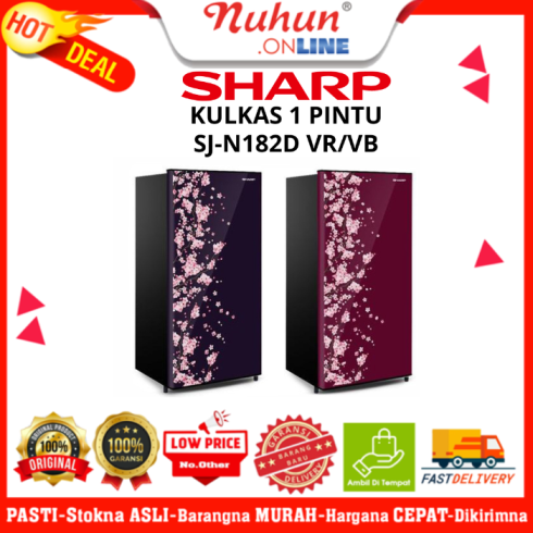 Sharp Kulkas 1 Pintu SJ-N182D VR/VB