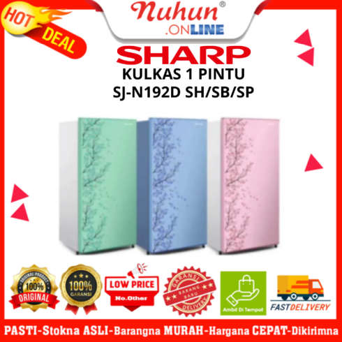 Sharp Kulkas 1 Pintu SJ-N192D SH/SB