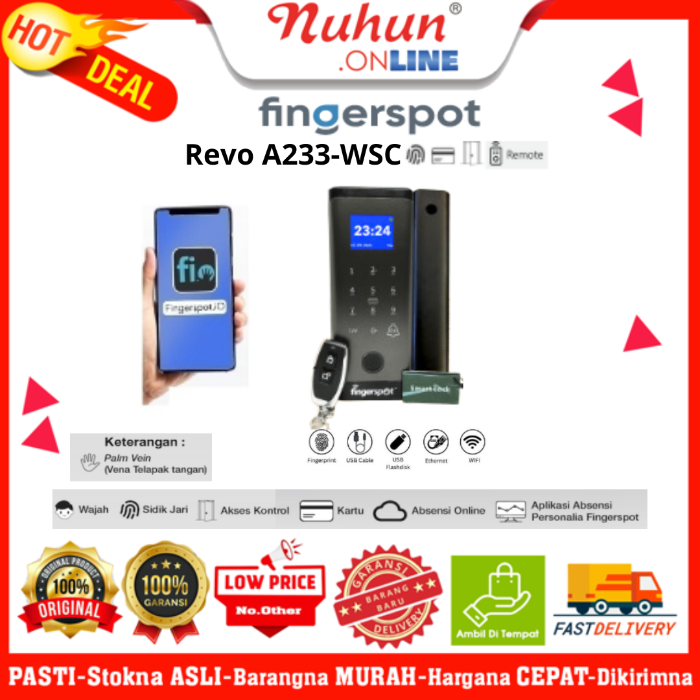 Smart Door Lock Fingerspot Revo A-233WSC
