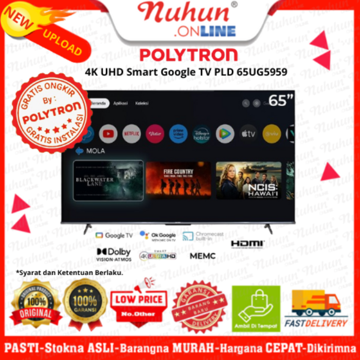 Polytron Smart Google Digital Tv PLD 65UG5959