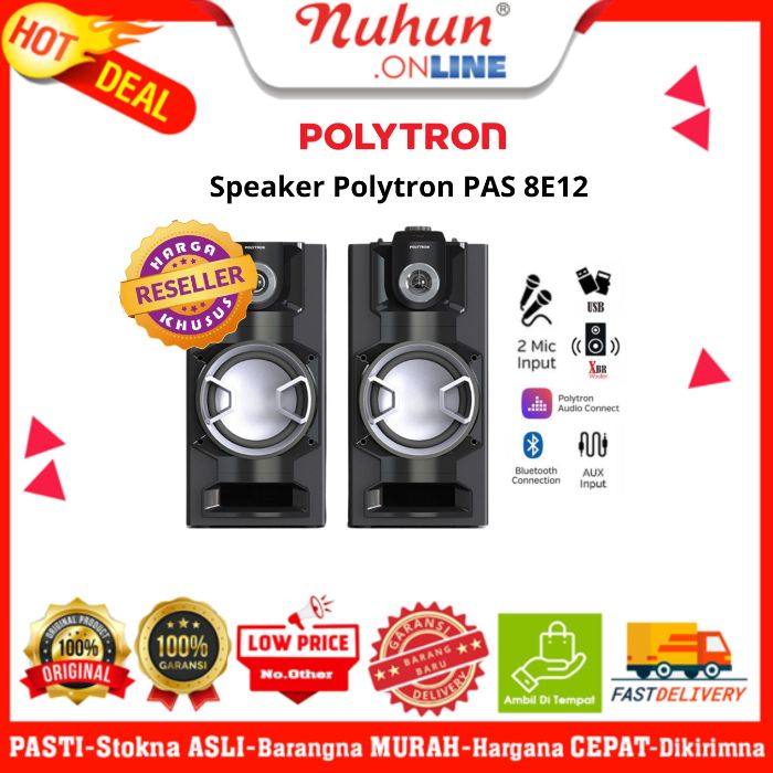 Polytron Speaker Bluetooth Active Radio FM PAS 8E12
