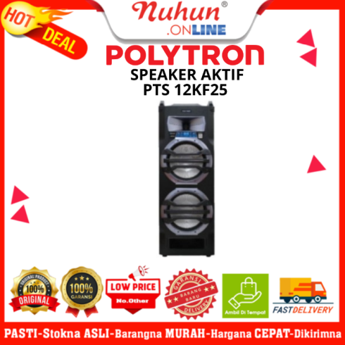 POLYTRON Portable Speaker Bluetooth Karaoke 12 Inch PTS 12KF25