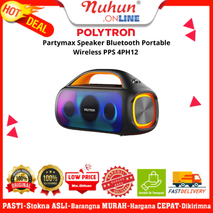 Polytron Speaker Portable Partymax PPS 4PH12 Wireless