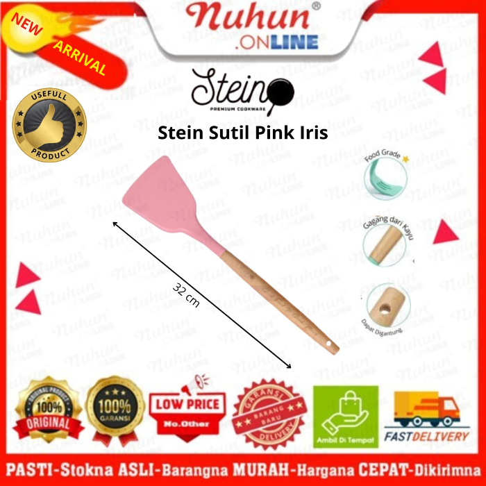 Stein Steincookware Sutil Silicone Pink Iris Spatula Original