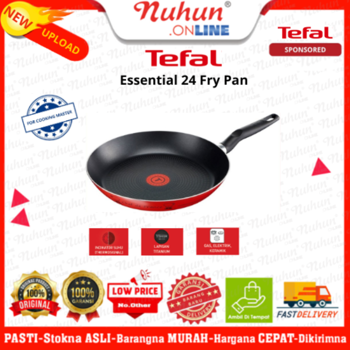 Tefal Essential 24 Fry Pan cm Wajan Anti Lengket