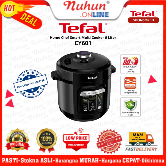 Tefal Rice Cooker Home Chef Smart Multi Cooker CY601 6 Liter