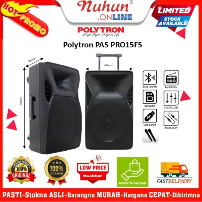 Polytron Speaker Portable PAS PRO15F5 Bluetooth Karaoke