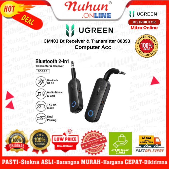 Ugreen CM403 Bluetooth Receiver & Transmitter 80893 2in1