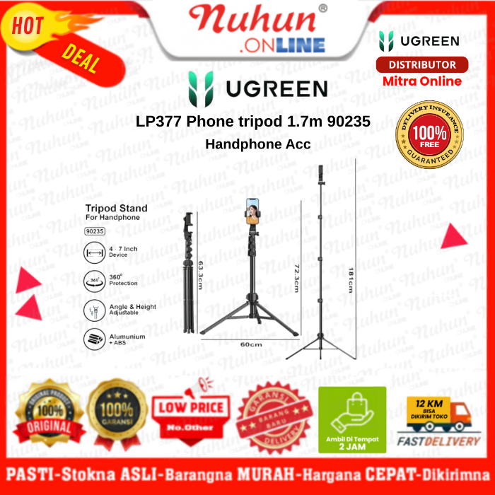 Ugreen Stick Tripod Phone 1.7m 90235 Original