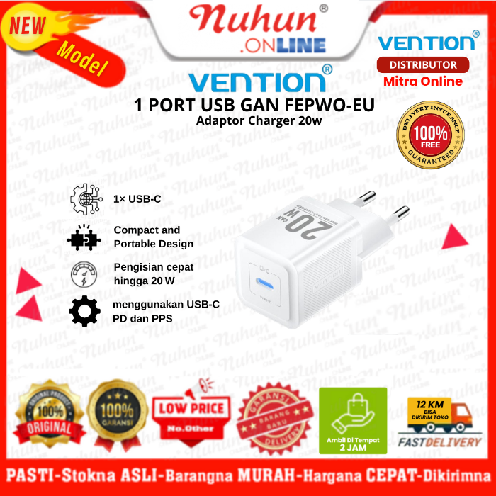 Vention Adaptor Charger 20w / FEPWO-EU