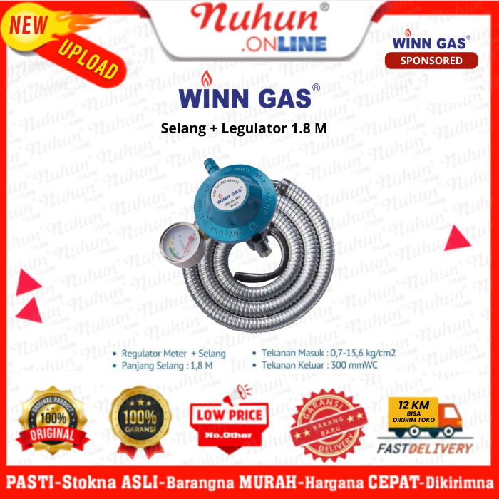 Winn Gas Regulator + Selang 1.8M