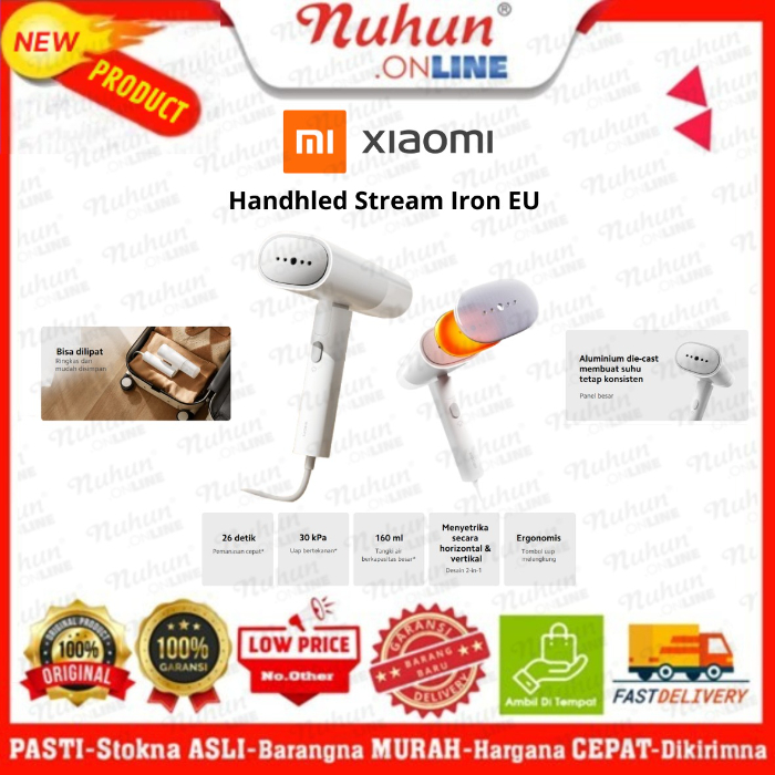 Xiaomi Handheld Steam Iron | 10 titik uap | Tekanan 30 kPa | Tangki air 150ml | Panas cepat dalam 30
