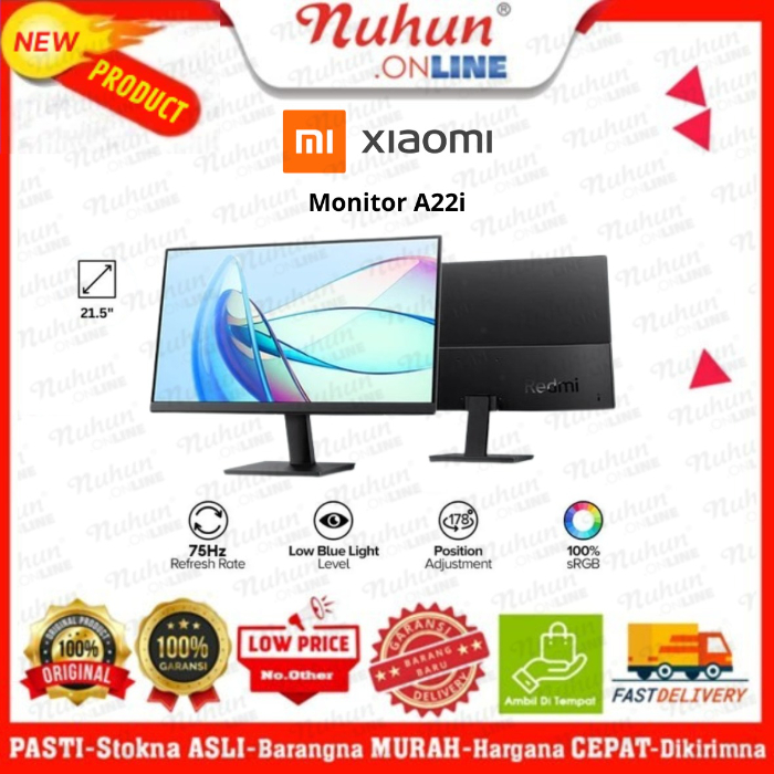Xiaomi Monitor A22i | Panel VA 75Hz FHD Monitor 22 Inch