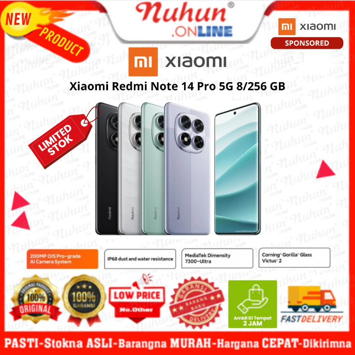 Xiaomi Redmi Note 14 Pro 5G 8/256 GB | IP68 | MediaTek Dimensity 7300 Ultra | Corning Gorilla Glass