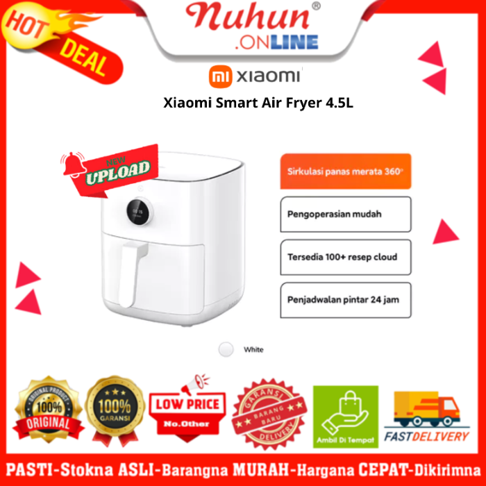 Xiaomi Smart Air Fryer 4.5L | Pengoperasian mudah